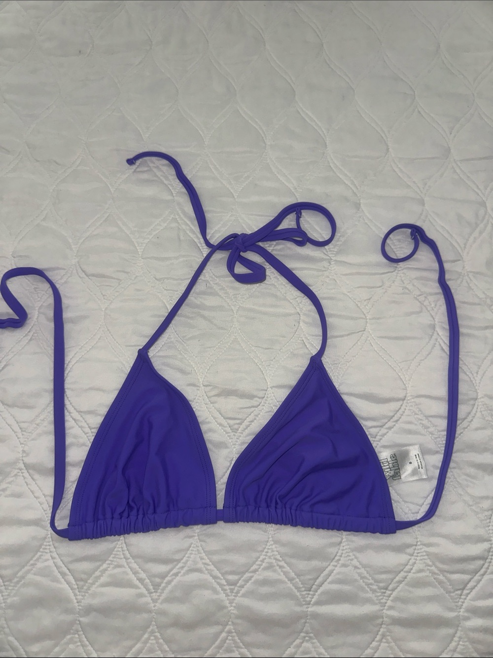 Wild Fable Purple Triangle Bikini Top - Picture 3 of 4
